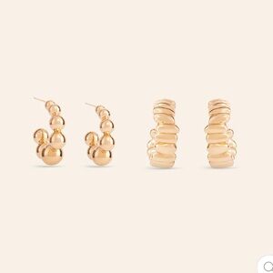 Mignonne Gavigan Azora Gold Hoop Set - Earrings